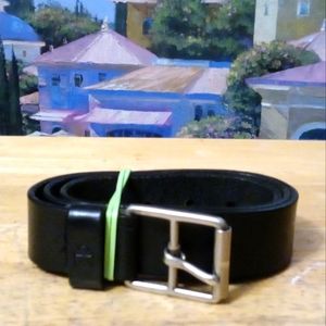 Calvin Klein Vintage Black Leather Belt Sz Large Fits 31"-35",Nice Gift Item 🎁